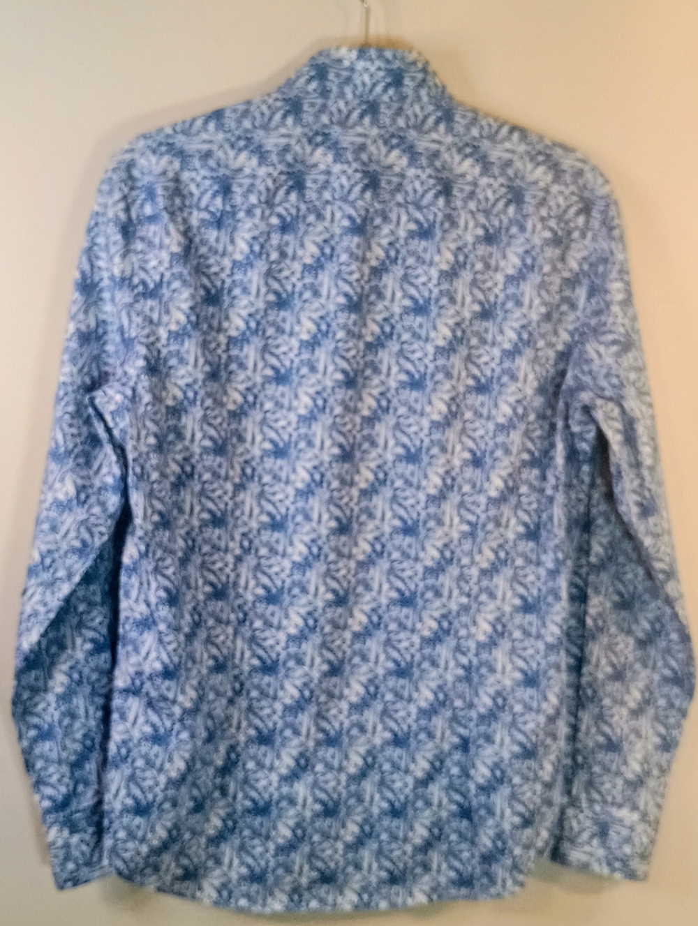 Robert Graham Blue and White Floral Button-Up Shirt Size Mens S - Picture 4 of 6